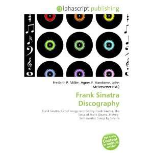  Frank Sinatra Discography (9786132878601) Books
