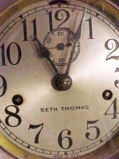 Antique Seth Thomas ships clock Rare double barrel movement running 