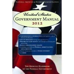  United States Government Manual 2012 The Official 