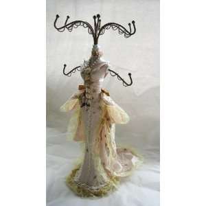  Jewelry Stand   Victorian Dress   Beige
