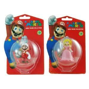   Mario   Mario And Peach Mini Figure Bundle   Series 3 Toys & Games