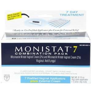 Monistat 7 7 Day Treatment Combination ct 7 Pre Filled Applicators 