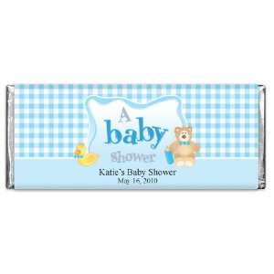  Gingham Blue Chocolate Bar Toys & Games