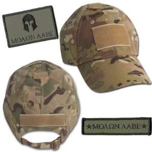  Multicam Tactical Cap & Molon Labe Patch Combo Arts 