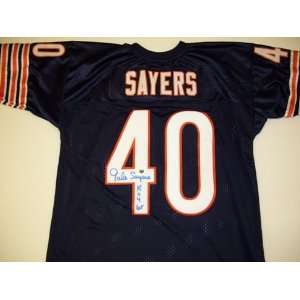  Gale Sayers Signed Navy Bears Jersey w/ROY 65 Everything 