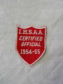 CERTIFIED OFFICIAL 1954 55 PATCH, INDIANA  