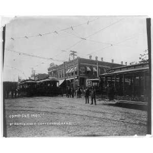   c1907 Street Rail Cars,Coffeyville,Kansas,KS,McKinney