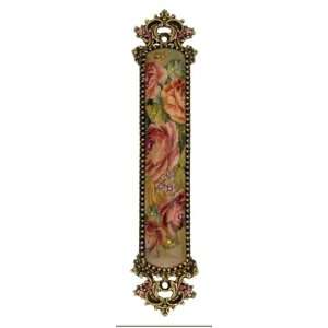 Style Attractive Mezuzah Beautifully Crafted with Antique Roses Cameo 