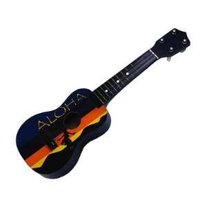  ALOHA VINTAGE BLUE UKULELE   18   TROPICAL DECOR 