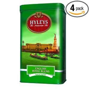 Hyleys Tea English Royal Blend Loose Black Tea, 4.4 Ounce Tin (Pack of 