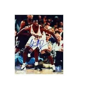  NBA Pistons Antonio McDyess Autographed Plaque Sports 