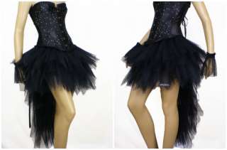 TuTu Moulin Rouge Burlesque Petti Skirt Black 6 16 RaRa  