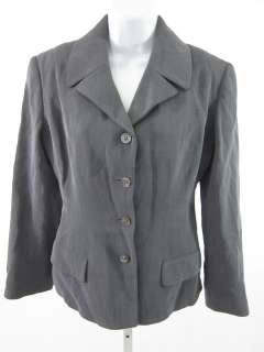 VICTOR ALFARO Gray Wool Button Up Blazer Sz 6  