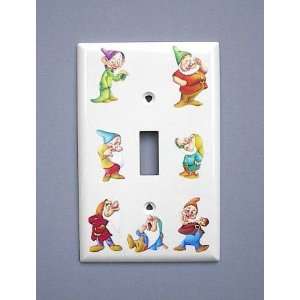 Snow White and the Seven 7 Dwarfs Single Switch Plate 