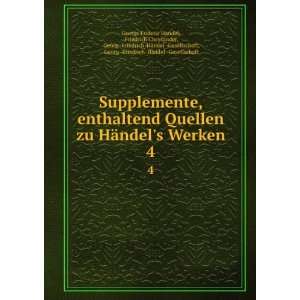   HÃ¤ndel  Gesellschaft George Frideric Handel  Books
