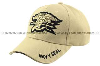 Navy Seal logo Baseball Cap Tan [CP 13 TAN] 01396  