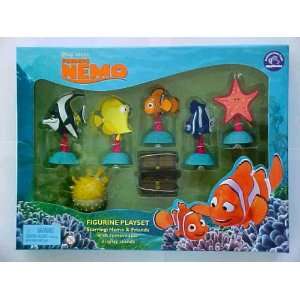   Finding Nemo Tank Gang Figurine Set  Gill Bubbles Toys & Games