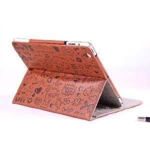  APPLE IPAD2 SOFT LEATHER CASE STYLE 04 BROWN