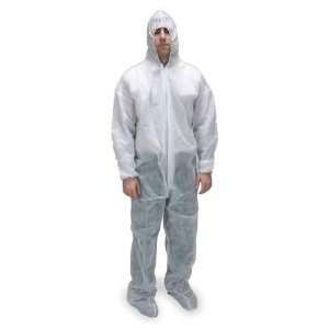 Polypropylene Protective Clothing, Hooded Coverall Hooded,Non Skid Boo