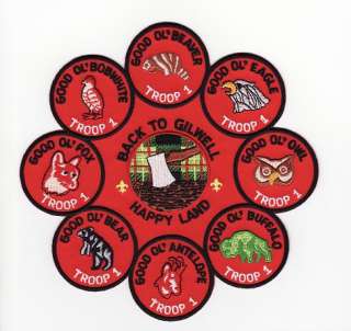 WOOD BADGE Patch 8 Patrol Critters Beads GILWELL  