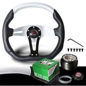  2004 2009 Scion xB Black / Silver Steering Wheel with Hub 