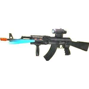   AK 47 Toy Gun with Firing Sounds, Vibrations, Flashlight Toy Gun for