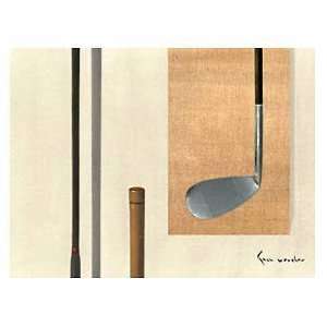  Golf Clubs II by Grau Vercher. Size 23.5 inches width by 