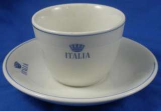 Vintage ITALIAN ITALIA LINE Demitasse Cup & Saucer Ship China  