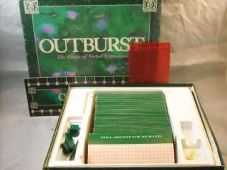 Vintage Outburst Verbal Explosion Board Game  