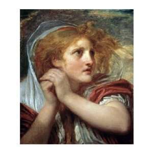  The Terror by Jean Baptiste Greuze. Size 25.10 inches 