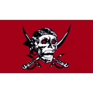  Crimson Pirate Flag