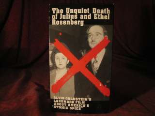 The Unquiet Death of Julius and Ethel Rosenberg VHS Communist 