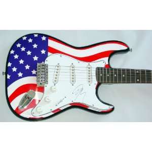  Josh Groban Autographed Signed USA Flag Guitar PSA/DNA 