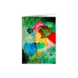  Emerald Hearts  Valentines Day Card Health & Personal 