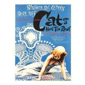  Cat on a Hot Tin Roof Movie Poster, 11 x 15.5 (1958 