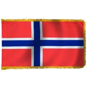  Norway Flag 3X5 Foot Nylon PH and FR Patio, Lawn & Garden
