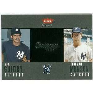  Thurman Munson Ron Guidry 2004 Fleer Greats of the Game 