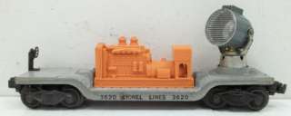 Lionel 3620 Operating Rotating Searchlight Car 023922636201  