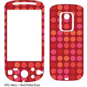    Red Polka Dots Design Protective Skin for HTC Hero Electronics