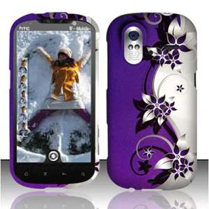   SnapOn Phone Protector Cover Case for HTC AMAZE 4G Vine Purple  