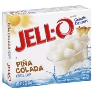 Jell o Gelatin Dessert, Pina Colada, 3 ounce Boxes (Pack of 5)  