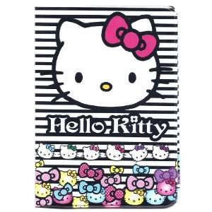   Kitty Black White Stripes Passport Cover ~ Sanrio 