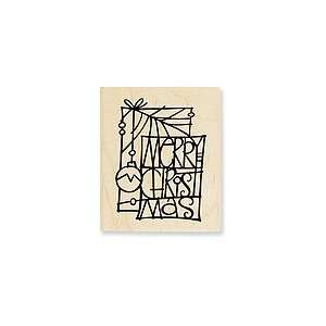   Glass Wood Mounted Rubber Stamp (V104) Arts, Crafts & Sewing