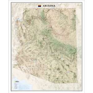    National Geographic Arizona Wall Map (9781597752305) Books