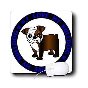 Salak Designs Dogs   I Love My Bulldog   Dark Brindle and White Coat 