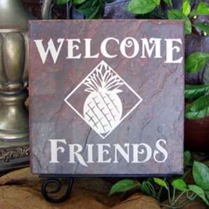    Pineapple Welcome Friends 13 x 13 MasterStone