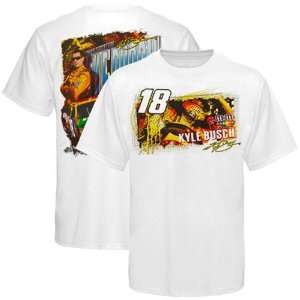  NASCAR Chase Authentics Kyle Busch Draft T Shirt   White 