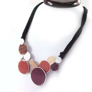  Necklace of french touch Arlequin brown. Jewelry