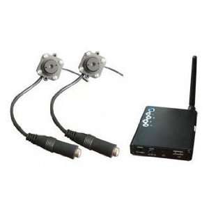  USB Wireless Twin Pinhole Spy Camera System w/Night Vision 