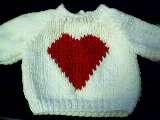 Valentines Day Heart Sweater Handmade for Build A Bear  